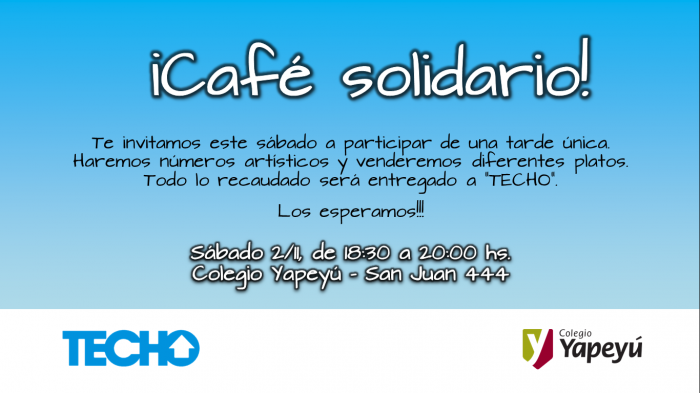 ¡Los invitamos al Café Solidario!