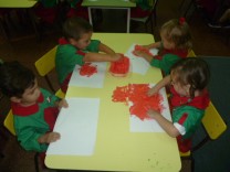 Dáctilo pintura en Salas de 3