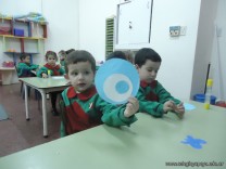 Escarapelas en Sala de 3