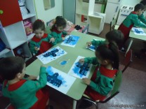 Pintamos con la técnica esténcil el Cabildo