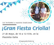 ¡Los invitamos a la Gran Fiesta Criolla!
