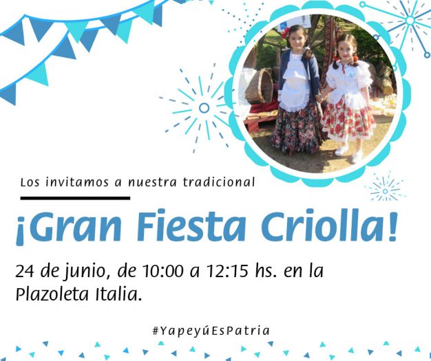 ¡Los invitamos a nuestra Gran Fiesta Criolla!