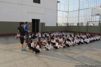 Ensayo para el desfile del 17 de Agosto