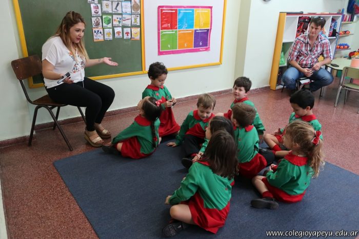 Clase abierta de Inglés en Sala de 4 años