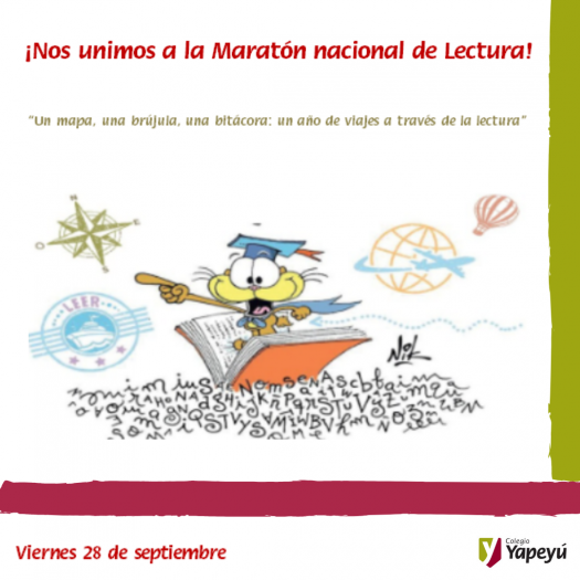 ¡El viernes nos unimos a la 16ª Maratón Nacional de Lectura!