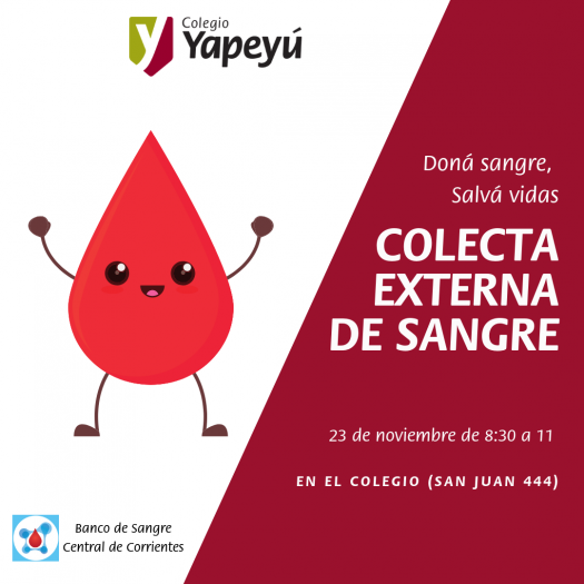 Colecta externa del Banco de Sangre Central de Corrientes en el Colegio