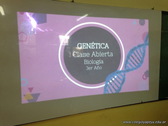 Clase abierta de Biología de los alumnos de 3er año