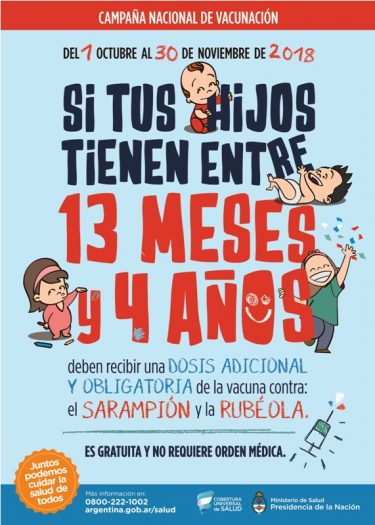 Nos adherimos a la campaña nacional de seguimiento contra el sarampión y la rubéola