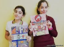 Los alumnos de 1er año crearon cómics inspirados en dibujos animados de los 80’s y 90’s