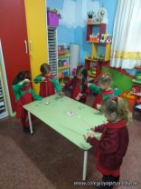 Atrapamos flores con cañitas