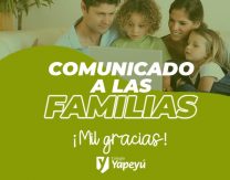 ¡Mil gracias a las familias!