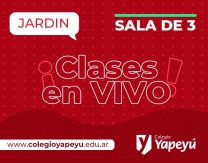 ¡Clases en vivo de las salas de 3 años!