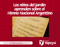 El Jardín aprende sobre el Himno Nacional