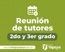 Reunión de tutores 2do y 3er grado