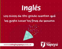 Videos: En Inglés, 5to grado practica la rutina del fin de semana
