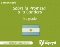 Postergamos la Promesa a la Bandera de 4to grado