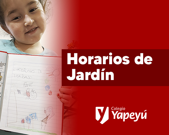 Horarios del Jardín: 31/08 al 04/09