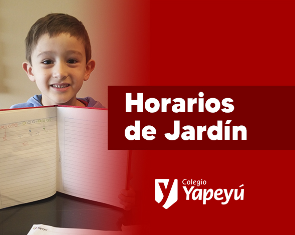 Horarios de Jardín: 07/09 al 10/09