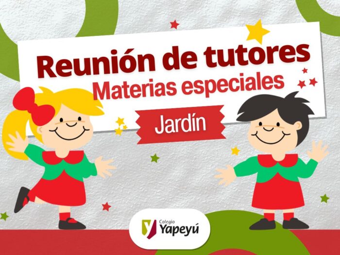 Reuniones virtuales de las asignaturas especiales. Jardín